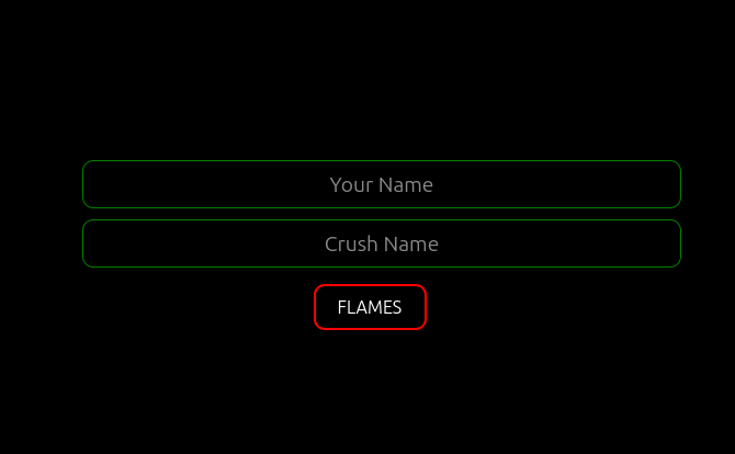 FLAMES Calculator